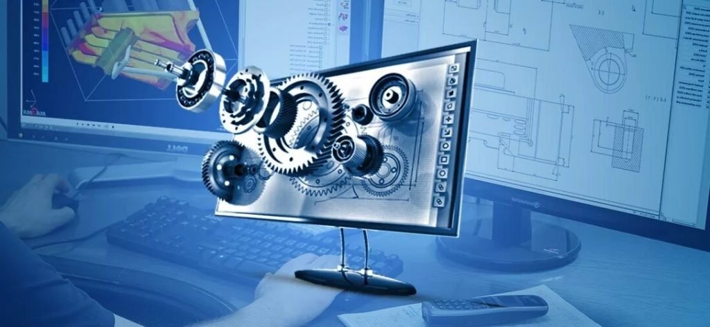 Services 4 Infinity Skies on a laptop computer with cad design